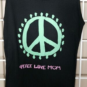 Mothers day Peace Love Mom Peace Sign Tank